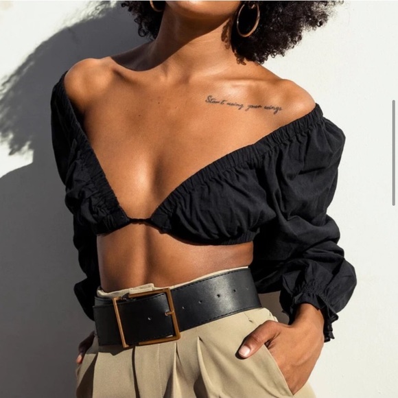 Princess Polly Take It To The Heart Top Black - Picture 5 of 16